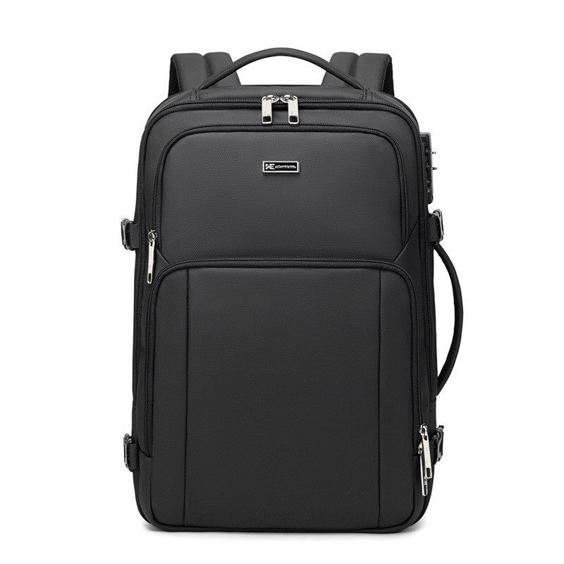 New Business Backpack for Men, Waterproof Backpack, Large Capacity, Multi-Functional Anti-Theft Computer Bag for Business Trips, Light Luxury Style for Commuting