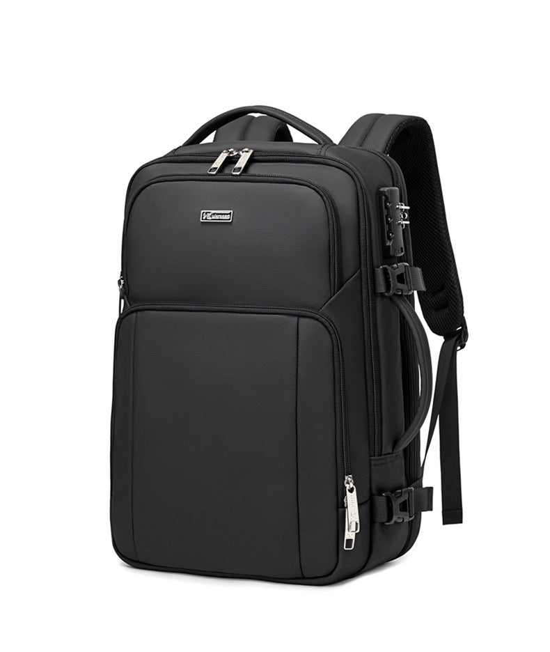 New Business Backpack for Men, Waterproof Backpack, Large Capacity, Multi-Functional Anti-Theft Computer Bag for Business Trips, Light Luxury Style for Commuting