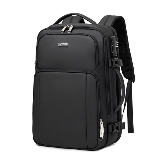 New Business Backpack for Men, Waterproof Backpack, Large Capacity, Multi-Functional Anti-Theft Computer Bag for Business Trips, Light Luxury Style for Commuting