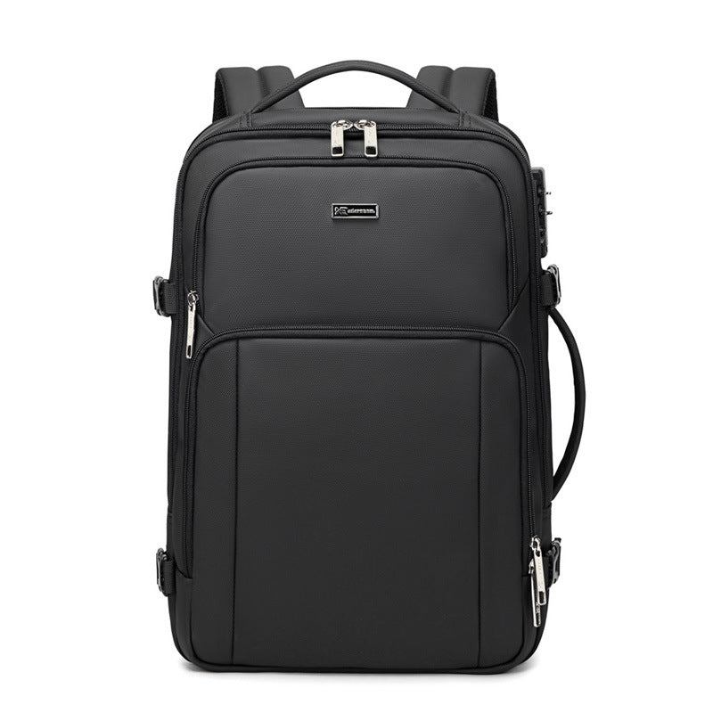 New Business Backpack for Men, Waterproof Backpack, Large Capacity, Multi-Functional Anti-Theft Computer Bag for Business Trips, Light Luxury Style for Commuting