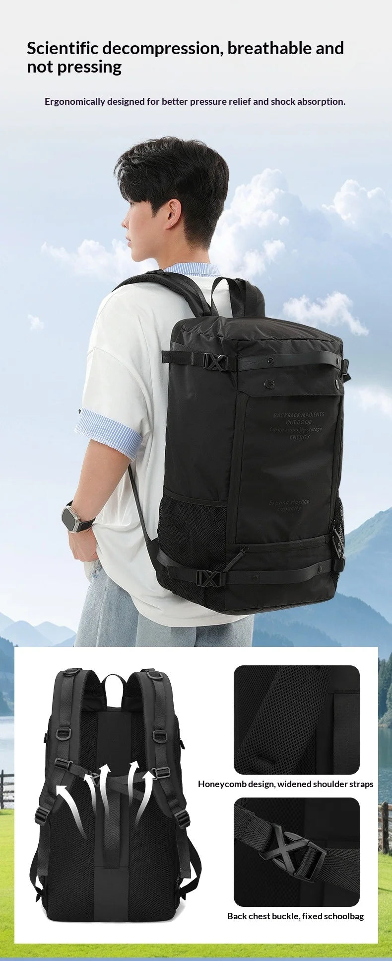 Travel Backpack for Men Women Large Carry On Backpack Personal Item Bag Airline Approved 17 inch Laptop Backpack Business Bag