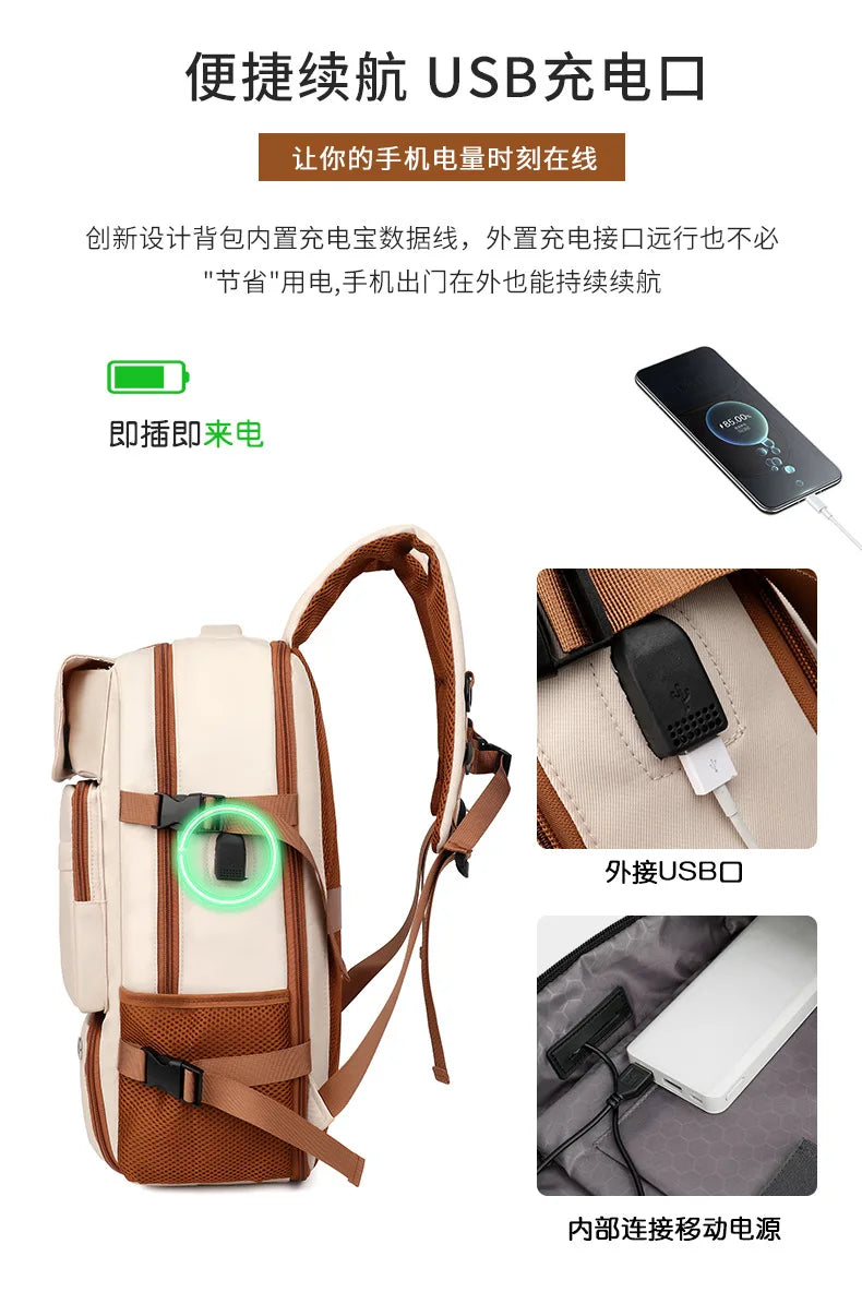 Travel Backpack Men Women Multifunctional Backpack Teenage School Backpack Laptop Backpack Travel Lightweight Luggage Bag